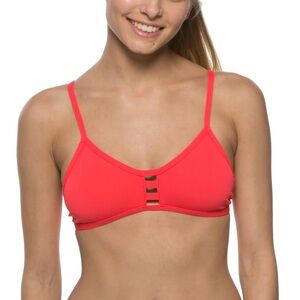 Jolyn Tomcat Tie back Bikini Top - Strawberry -Medium
